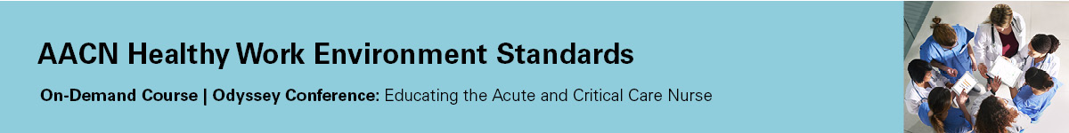 AACN healthy work environment standards: The foundation for an effective crisis response Banner